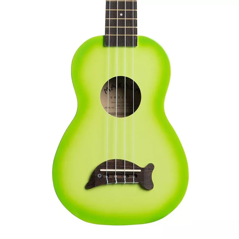 Makala Soprano Dolphin Ukulele – Green Apple Burst