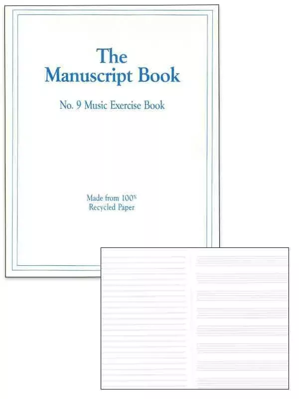 MANUSCRIPT BOOK 9 INTERLEAVED 26PP 9 STAVE