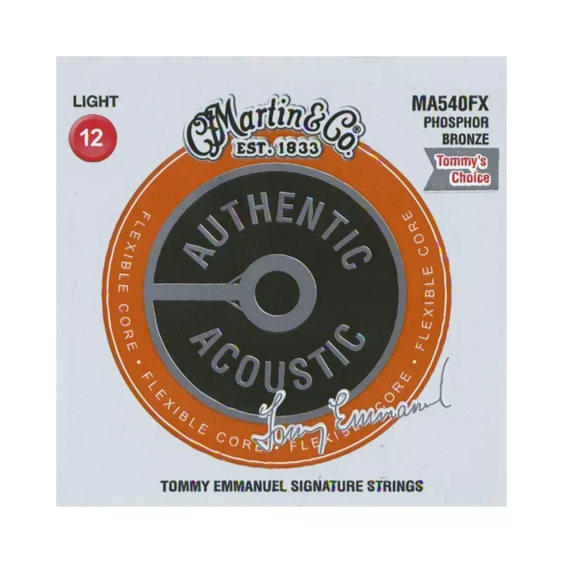 Martin MA540FX Authentic Acoustic Flexible Core Light Tommy Emmanuel 6-string Guitar 3-Pack