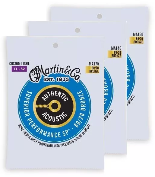 Martin SP Acoustic Guitar String Set 80/20 Bronze