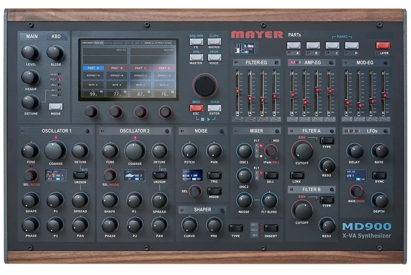 MAYER EMI MD900 EXTENDED VIRTUAL ANALOG (XVA) DESKTOP SYNTHESIZER