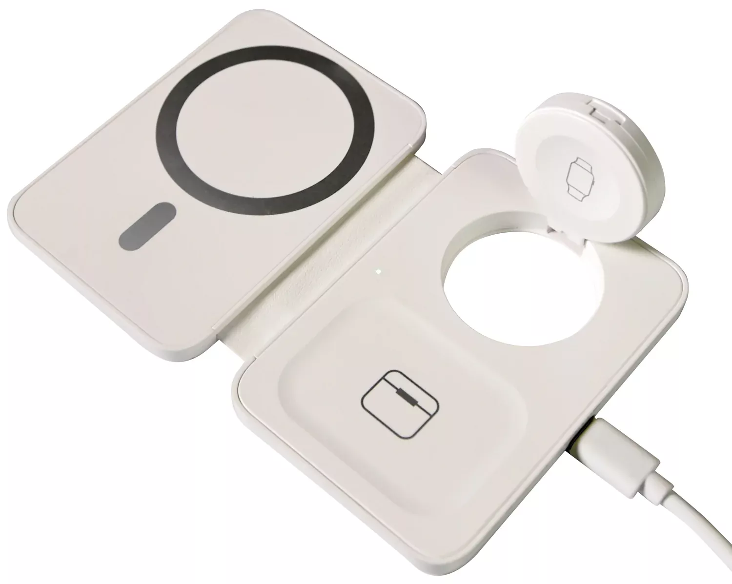 Mercury 15W Foldable 3 in 1 Magnetic wireless charger