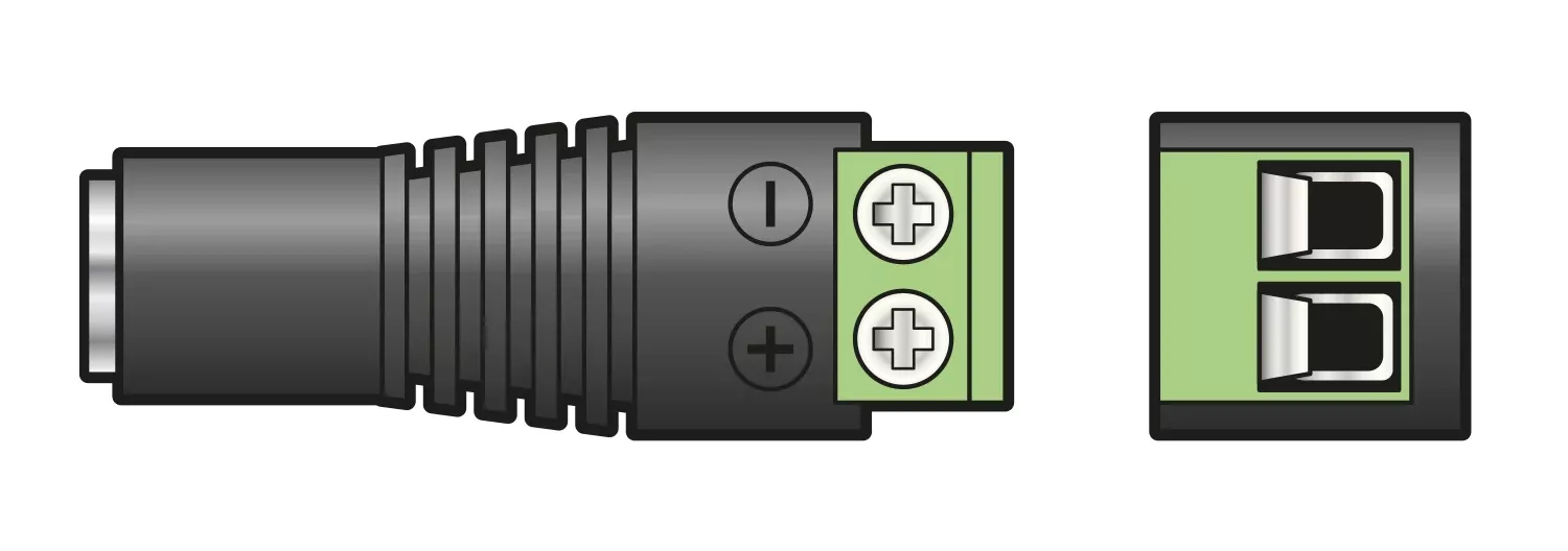 Mercury 2.5mm DC Socket with Screw In Terminals