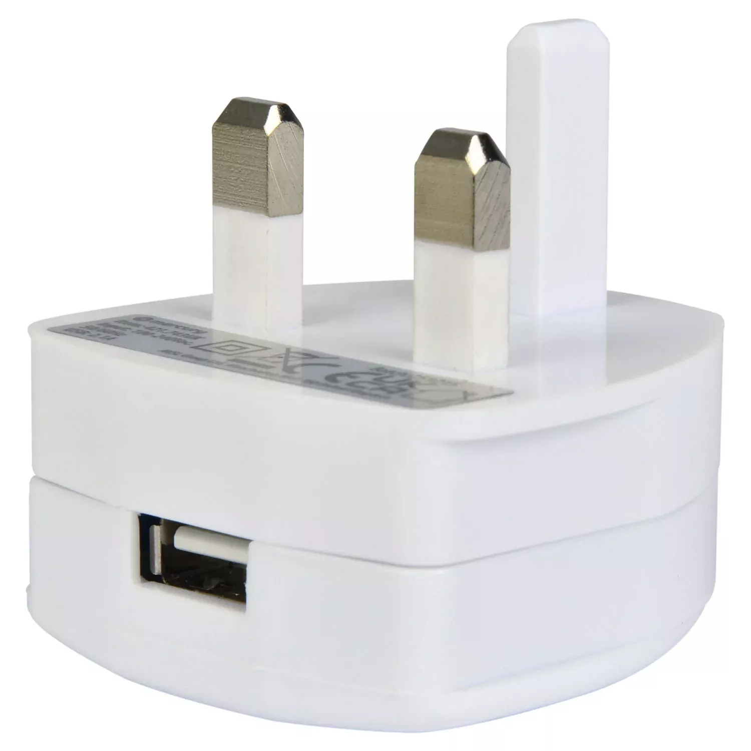 Mercury Compact USB Mains Charger 2.1A – USB-UK121v2