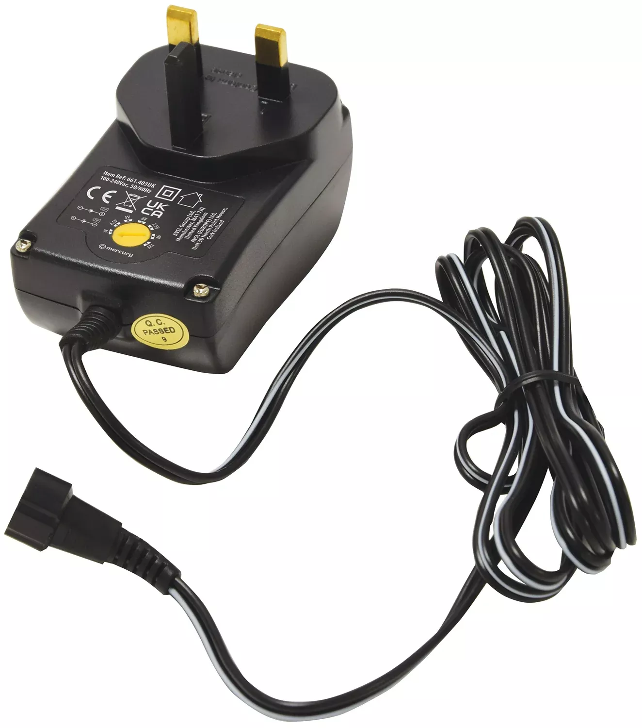 Mercury Energy Efficient UK Switch-mode Variable Voltage Universal Power Supply 1500mA – SMDC403UK