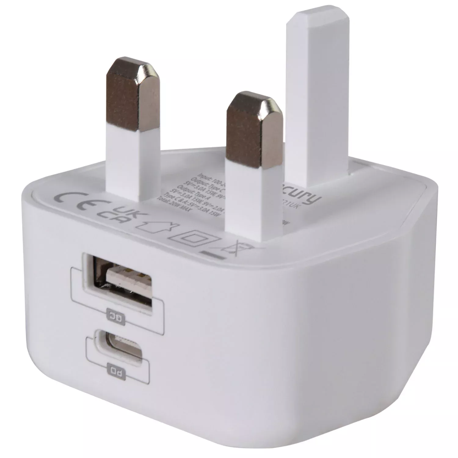 Mercury Fast Charge 20W PD USB C Charger