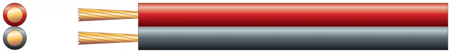 Mercury Figure 8 Power/Speaker Cable Red/Black