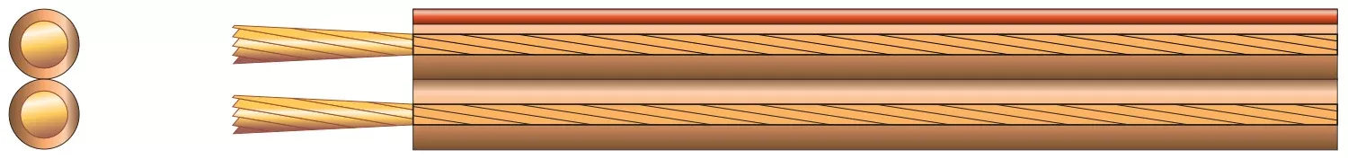 Mercury Heavy Duty Transparent Speaker Cable