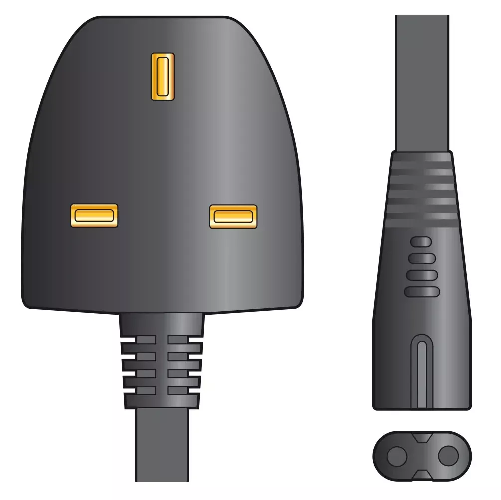 Mercury Mains Power Leads UK Plug - Figure 8 3A