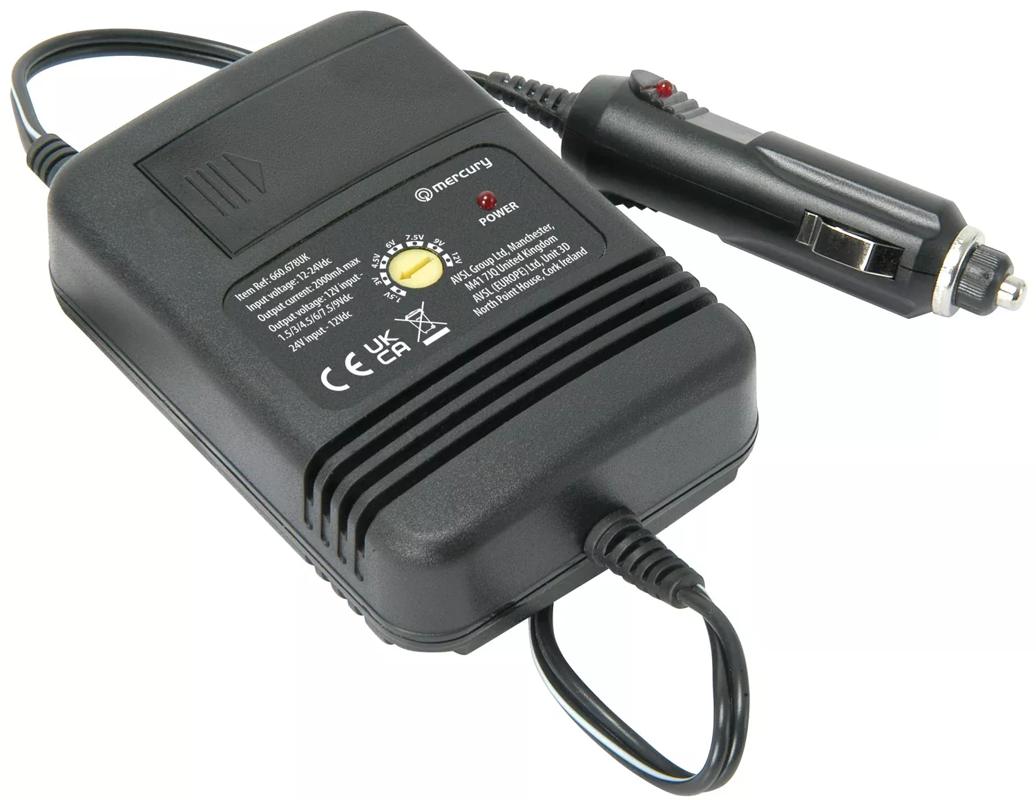 Mercury Universal In-Car DC/DC Adaptor 2000mA – IC678