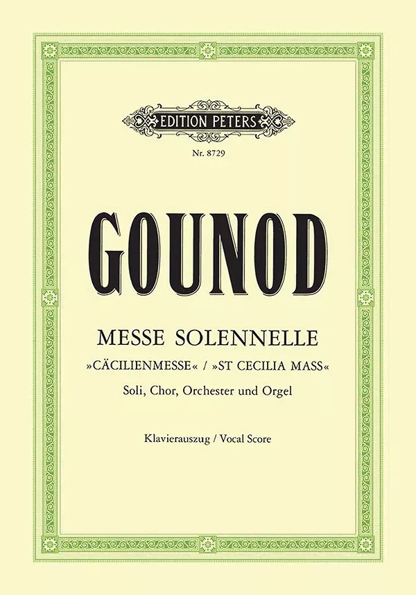 Messe solennelle St Cecilia Mass (Vocal Score): Choral Works (inc. Oratorios)