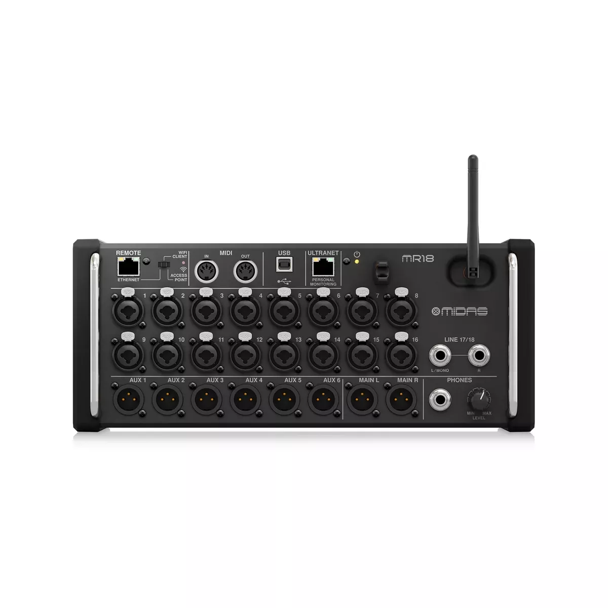 Midas MR18 18-Channel Tablet-Controlled Digital Mixer