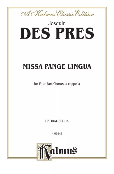 Missa Pange Lingua: SATB, a cappella Choral Book