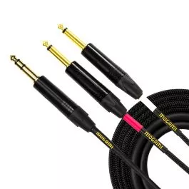 Mogami INSERT or LEFT/RIGHT SPLIT TRS TO Dual TS 6 FT (GOLD INSERT TS-06)