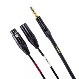 Mogami INSERT TRS TO XLRM, XLRF 2 ft (GOLD INSERT XLR-02)