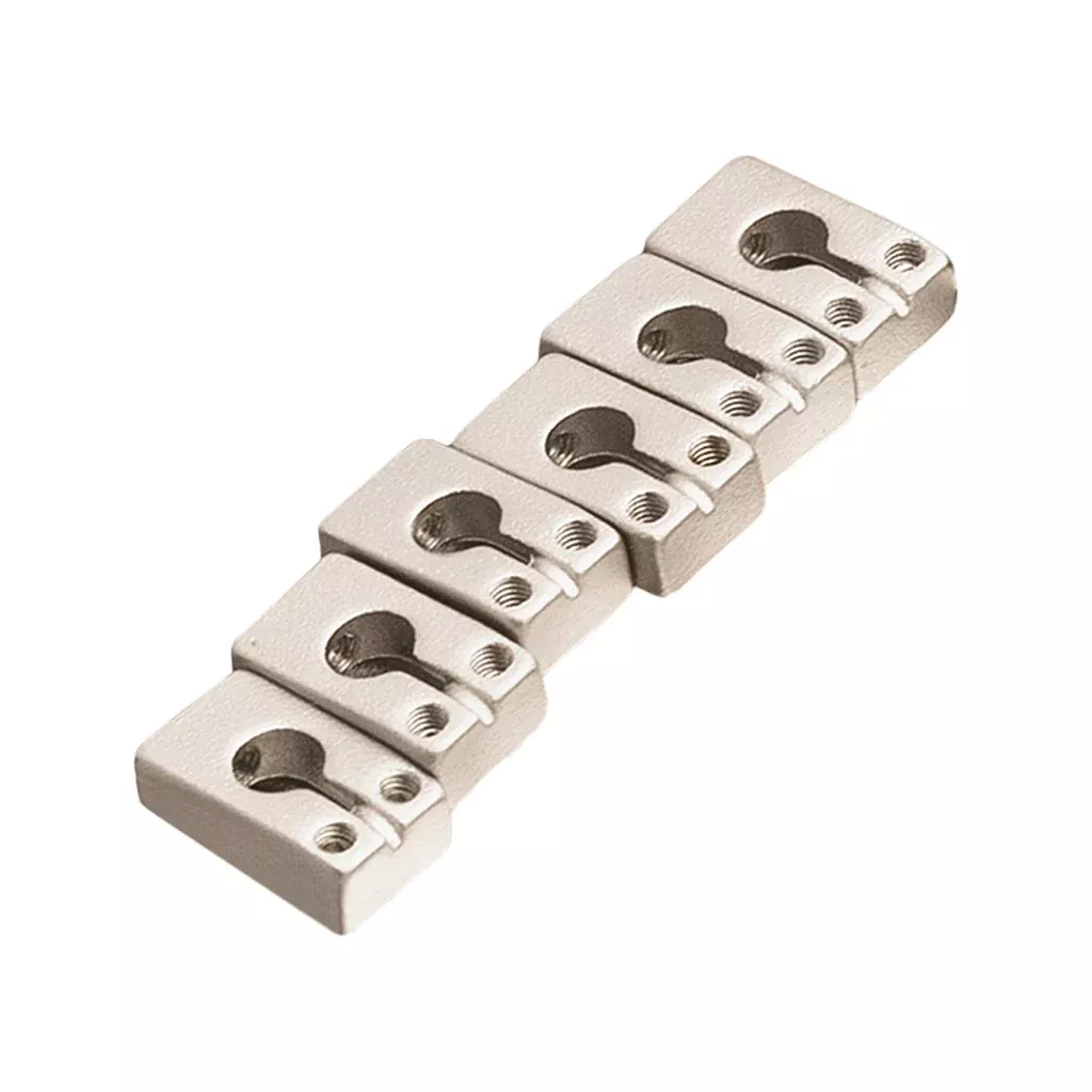 Molded Tremolo Saddles (6), Nickel