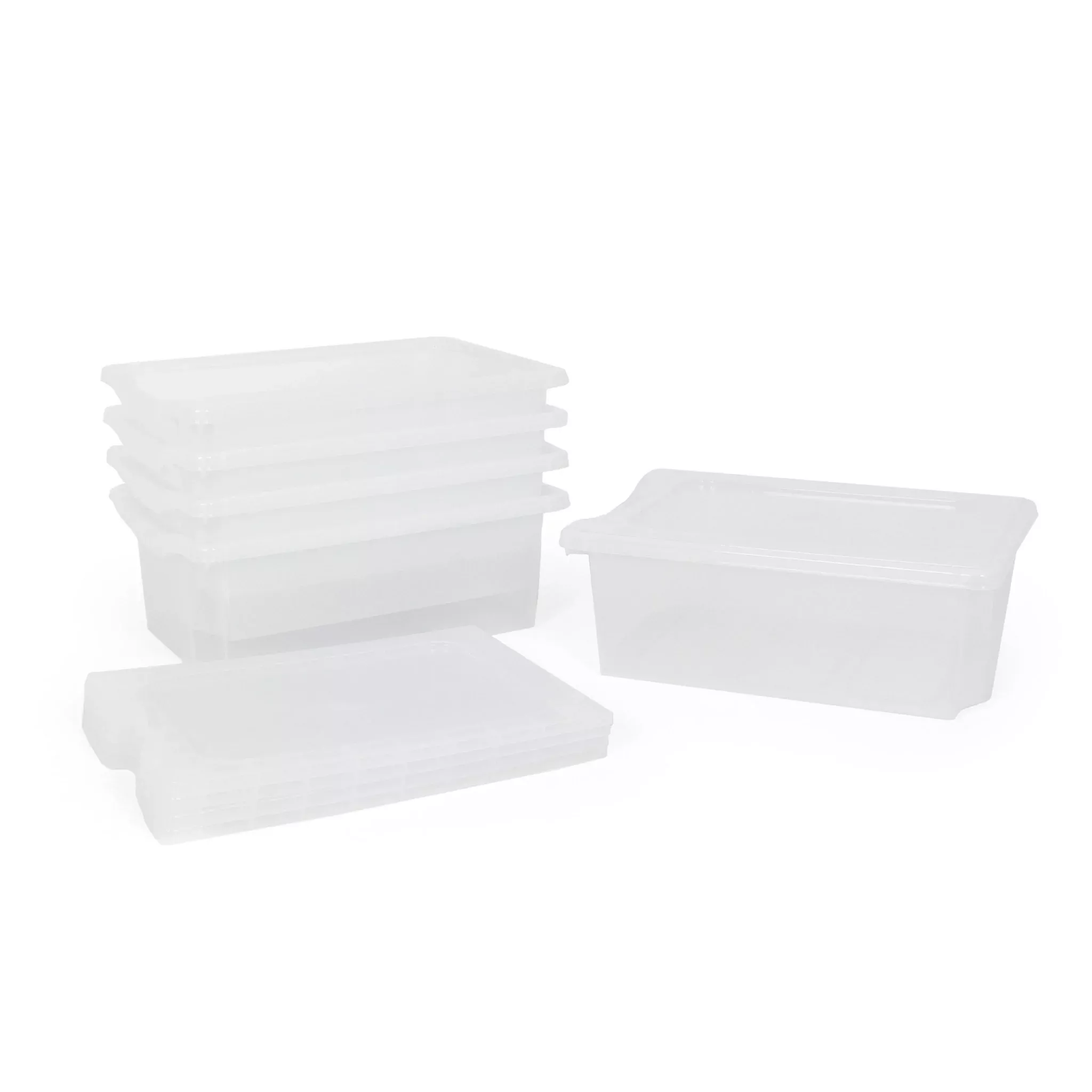 Monarch 5x 20L extra strong storage box and lid set - Clear (PP3511)