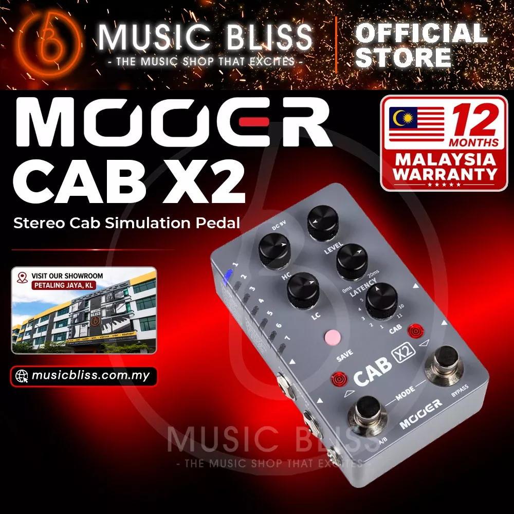Mooer Audio CAB X2 Stereo Cabinet Simulation Pedal