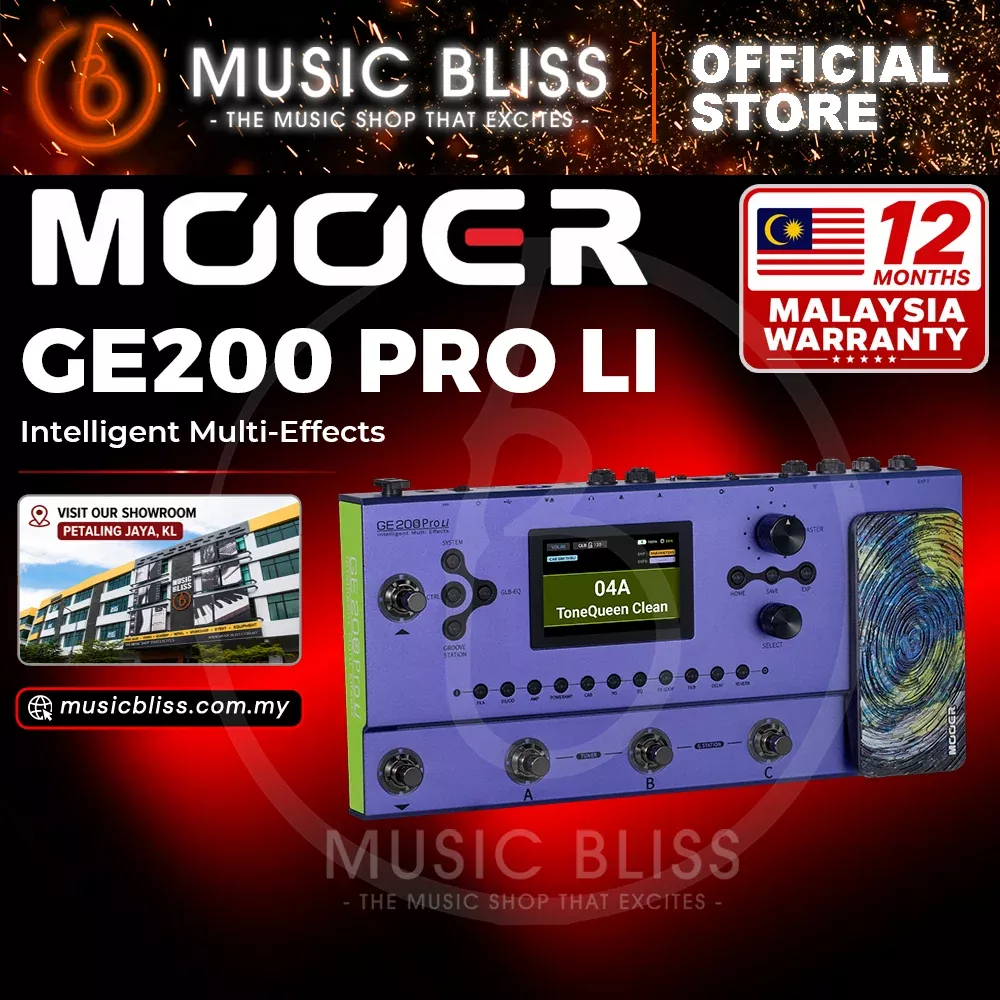 Mooer GE200 Pro Li Intelligent Multi Effects