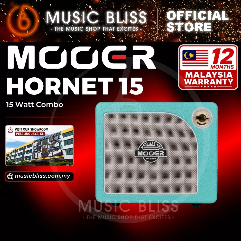Mooer Hornet 15-Watt Modeling Guitar Amplifier – Green