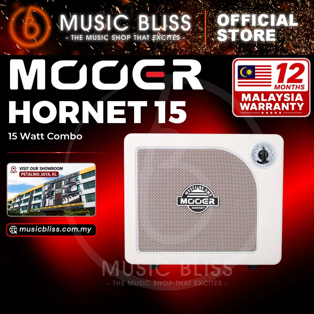 Mooer Hornet 15-Watt Modeling Guitar Amplifier – White