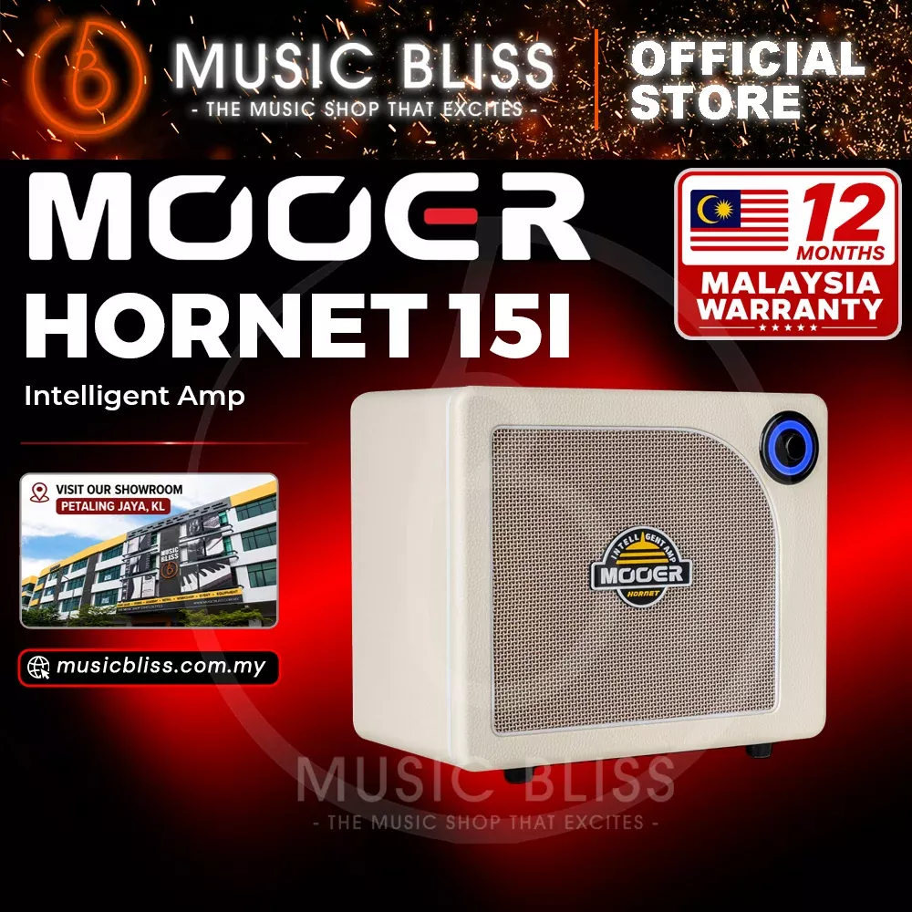 Mooer Hornet 15i 15-Watt Modeling Amplifier – White