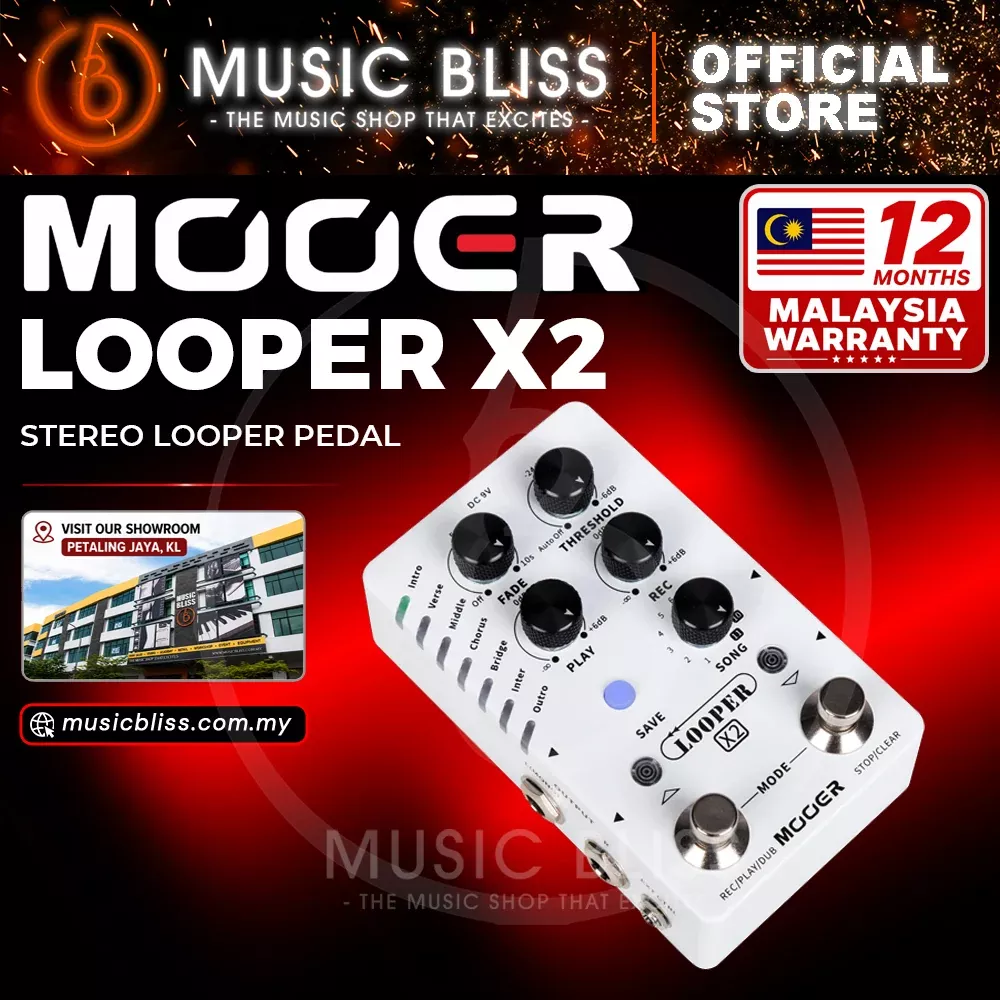 Mooer Looper X2 Stereo Looper Pedal