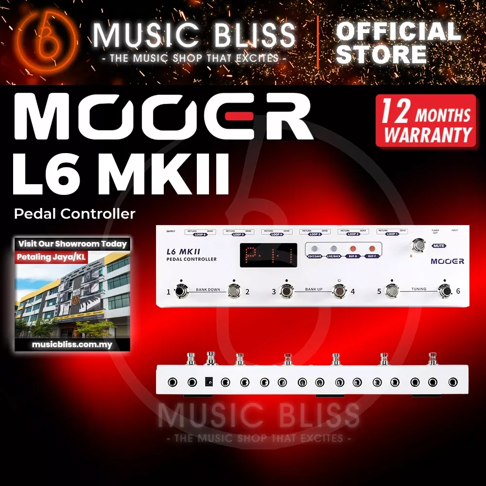 Mooer Pedal Controller L6 MKII Programmable Loop Switcher