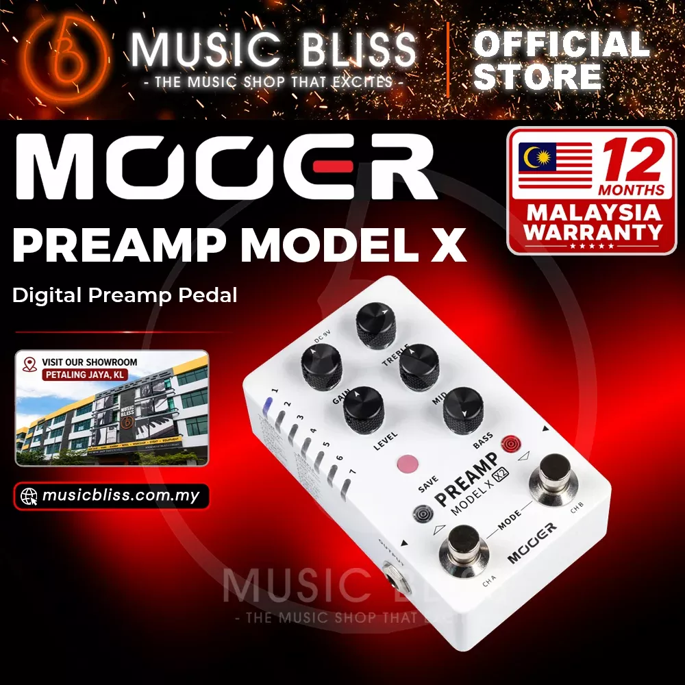 Mooer Preamp Model X2 Digital Effects Pedal