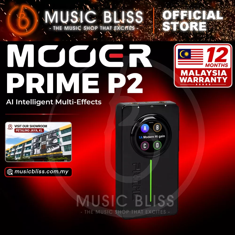 Mooer Prime P2 Multi-Effects Pedal Processor – Black