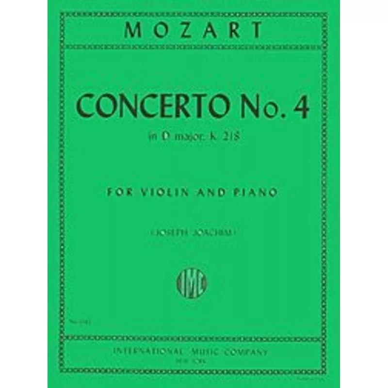 Mozart Concerto No. 4 In D Major K. 218
