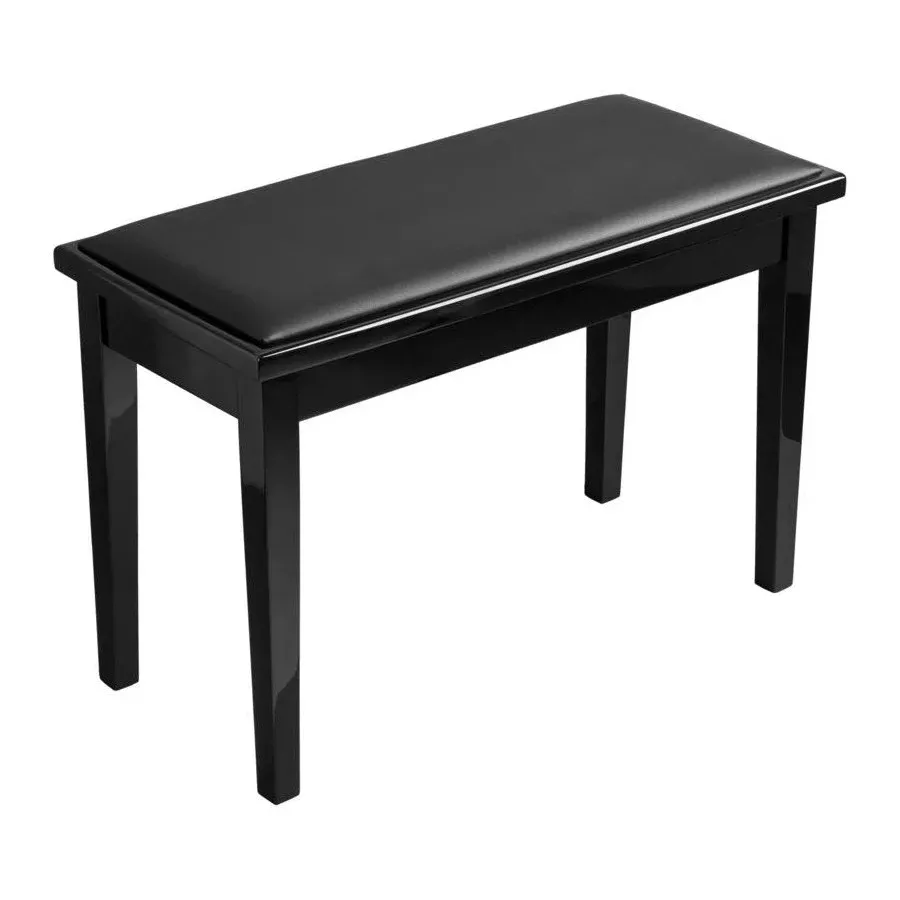 Mozart Deluxe Piano Bench - Polished Ebony