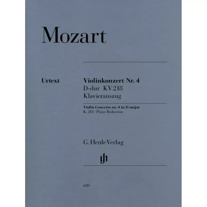 Mozart Violin Concerto No 4 D major K 218