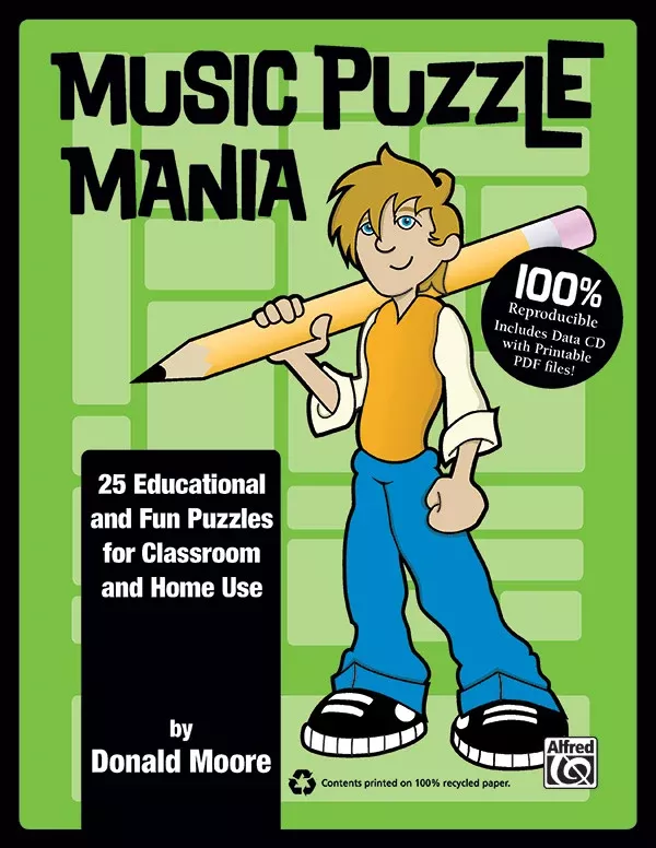 Music Puzzle Mania: Book (100% Reproducible) & CD