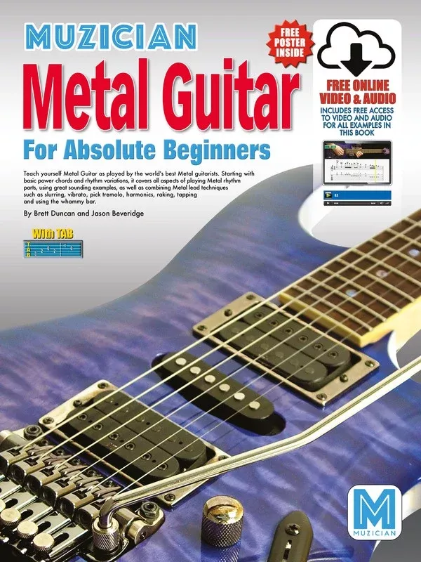 MUZICIAN METAL GUITAR FOR ABSOLUTE BEGINNERS BK/OLA