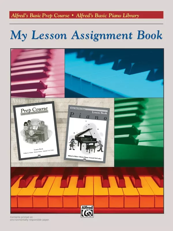My Lesson Assignment Book: Piano Book