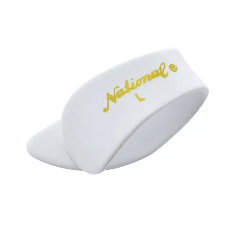 National NP8 Celluloid Thumbpicks, Large, White, 4-Pack