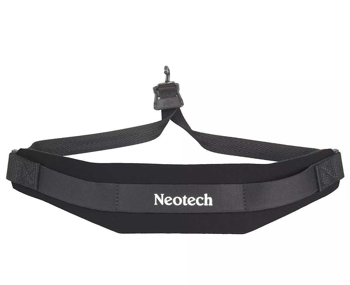 Neotech SSRBKMH Regular Saxophone Soft Sax Strap Standard Metal Hook
