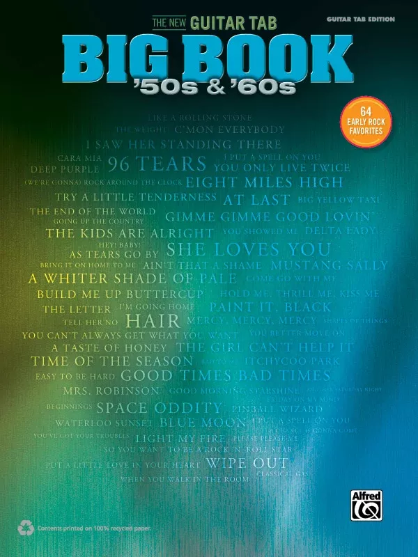 The New Guitar TAB Big Book: '50s & '60s: Guitar TAB Edition Book