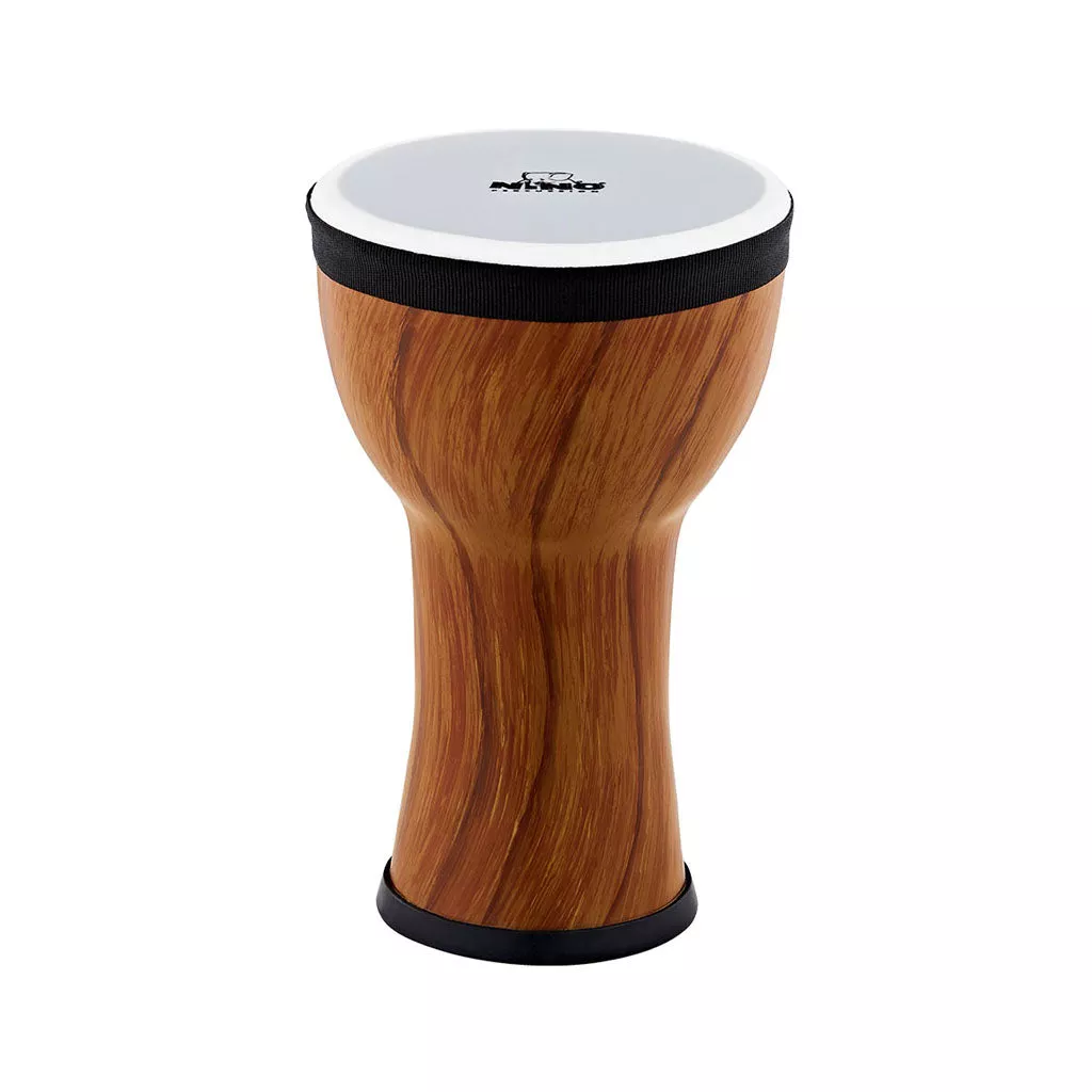 NINO Percussion NINO-EMDJ-TA 6inch Elements Mini Djembe, Plastic Head, Twisted Amber