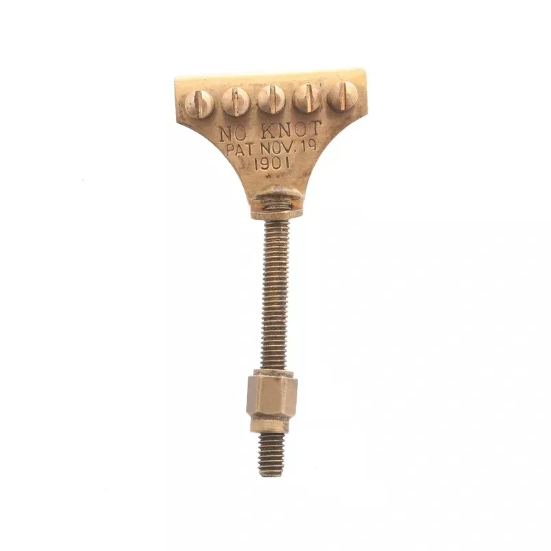 No Knot Tailpiece, Unplated Brass