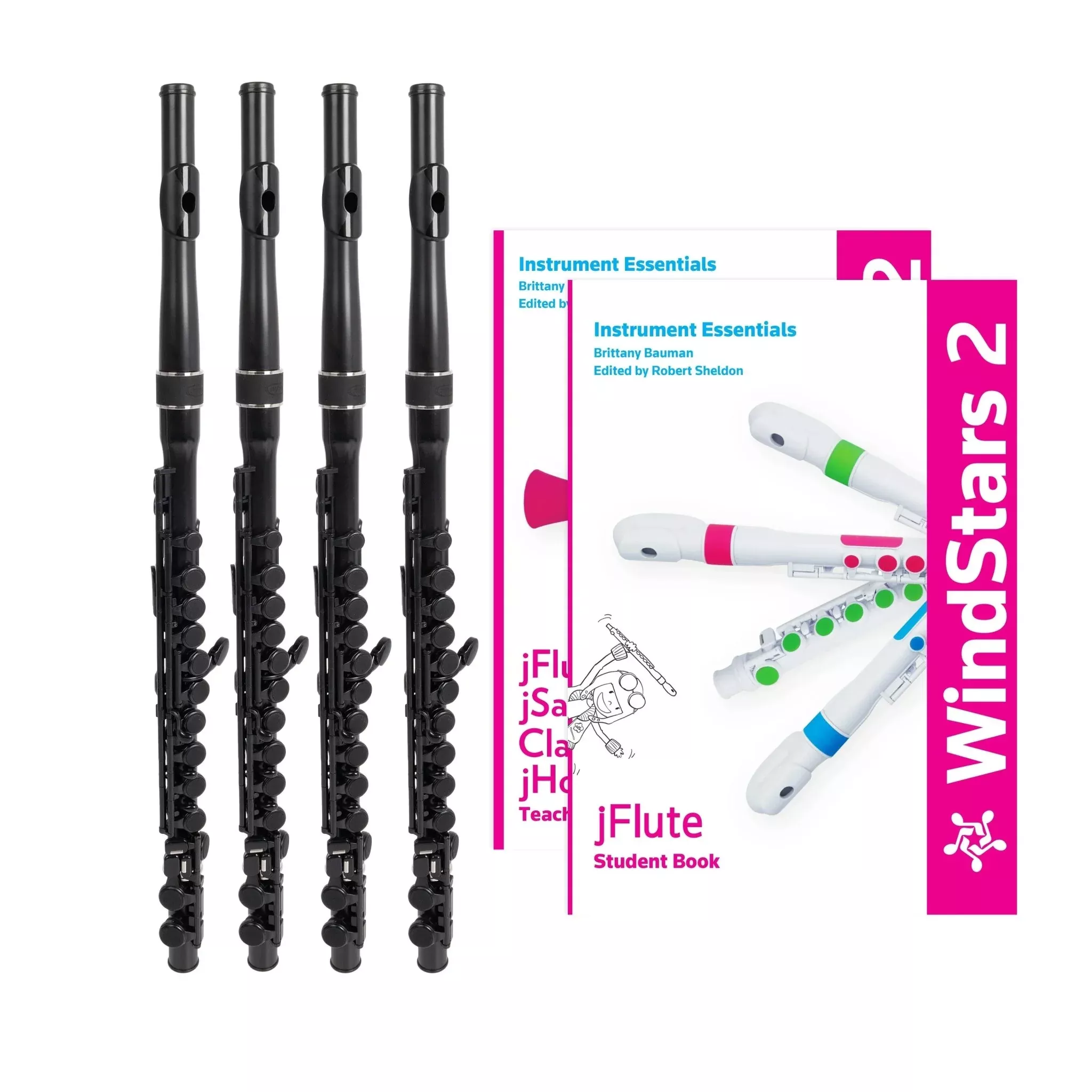Nuvo WindStars Student flute class set of 4 (NWS2-SFLU)