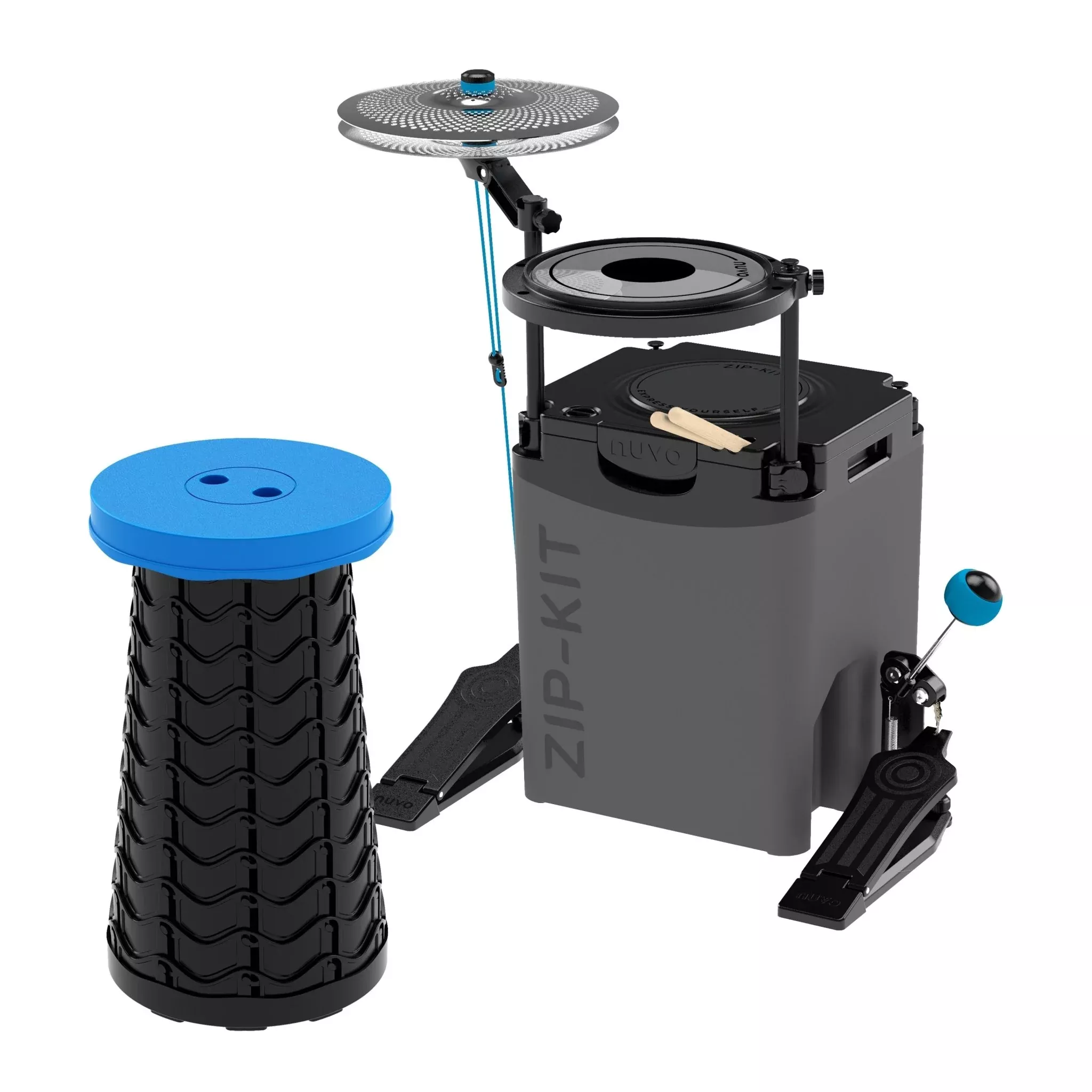 NUVO Zip-Kit Essential Compact Drum Kit – NZK100B