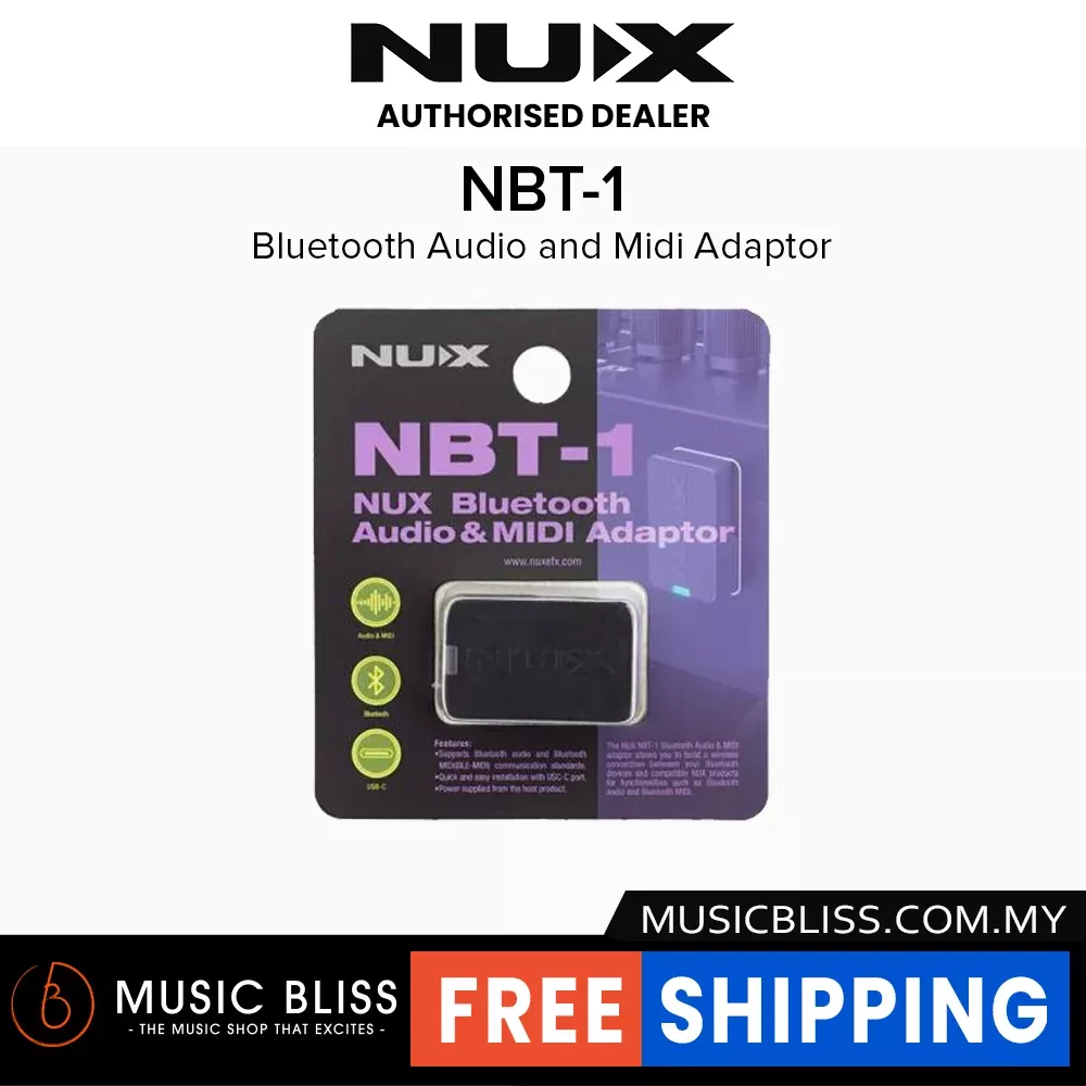 NUX NBT-1 Bluetooth Audio and Midi Adaptor