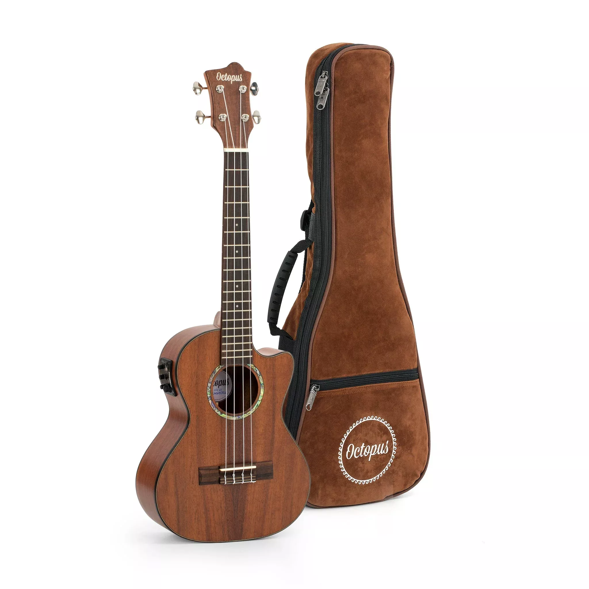 Octopus All solid acacia electro-acoustic tenor ukulele (UK495TCE)
