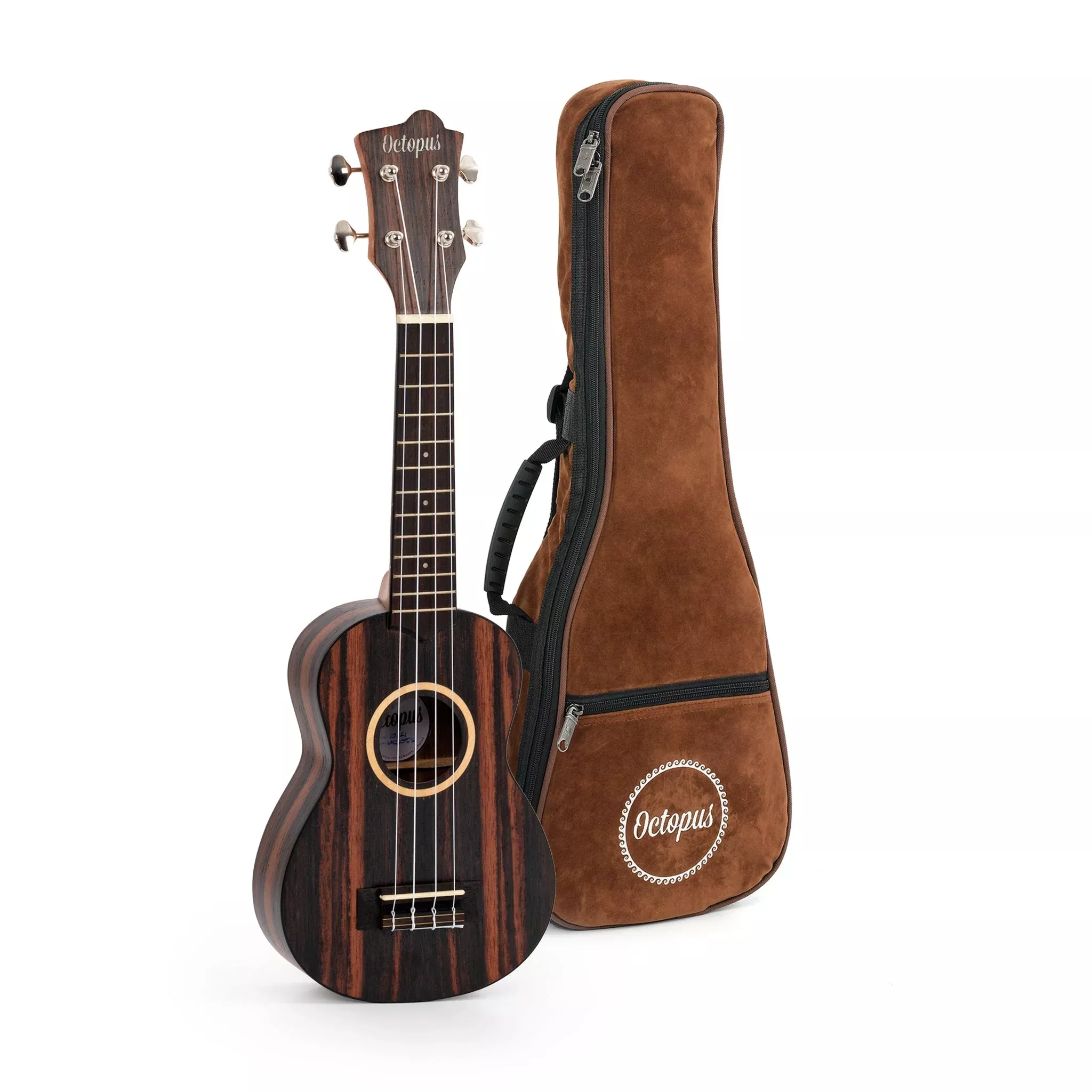 Octopus Ebony soprano ukulele (UK405S)
