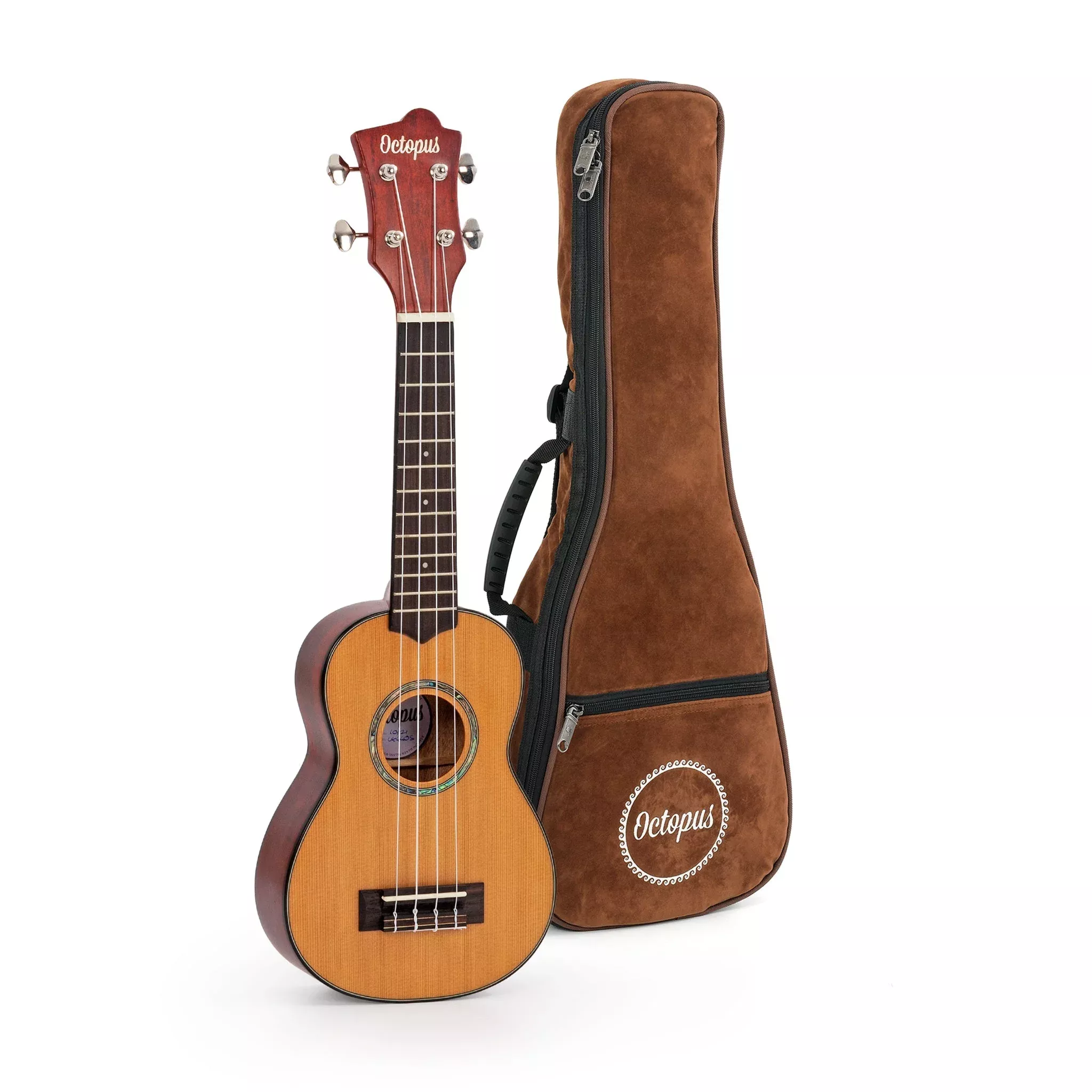 Octopus Flamed maple with solid cedar top soprano ukulele (UK440S)