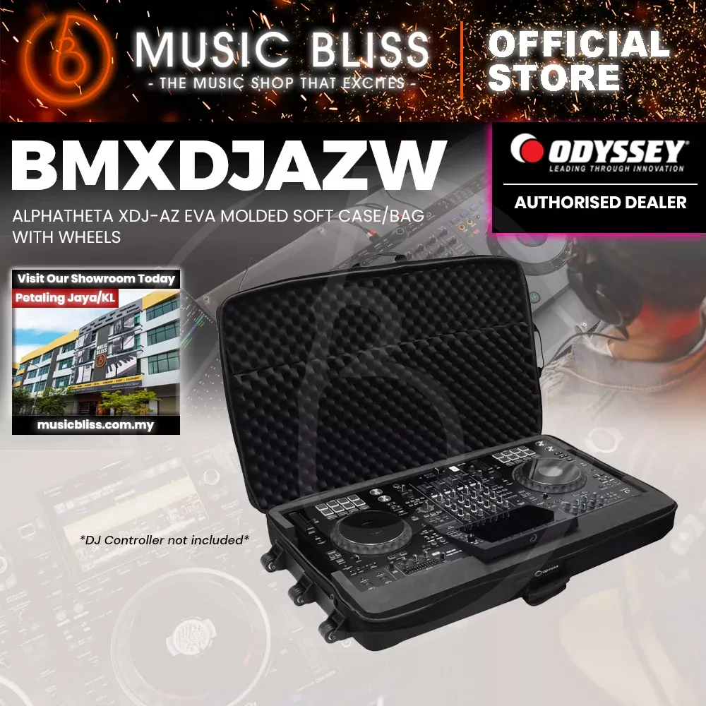 ODYSSEY BMXDJAZW DJ Controller Bag with Wheels for XDJ-AZ