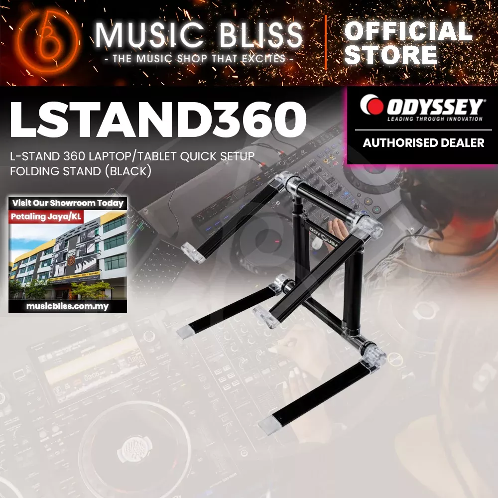 ODYSSEY Folding Laptop Stand – Black