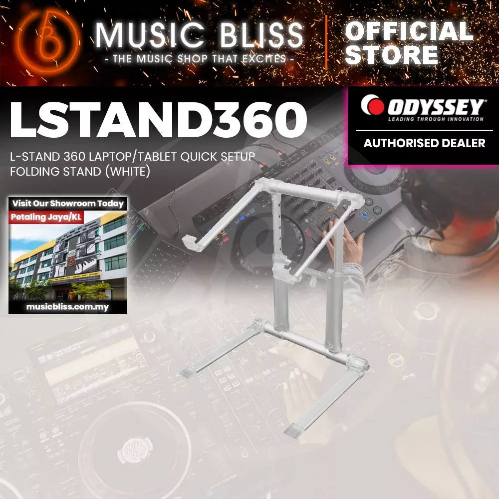 ODYSSEY Folding Laptop Stand – White
